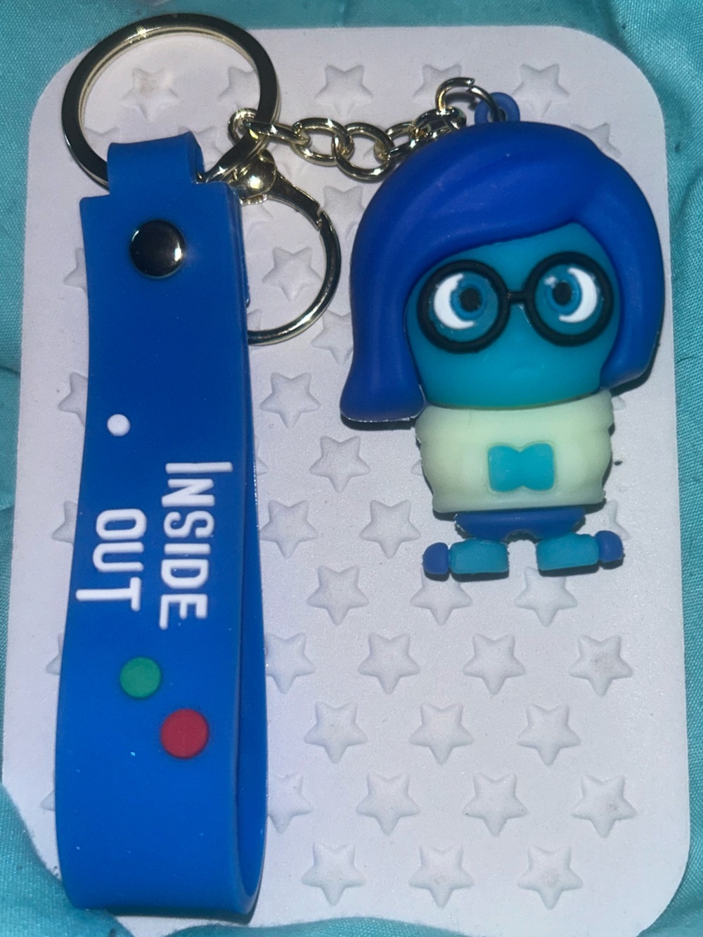 Inside Out Sadness Keychain